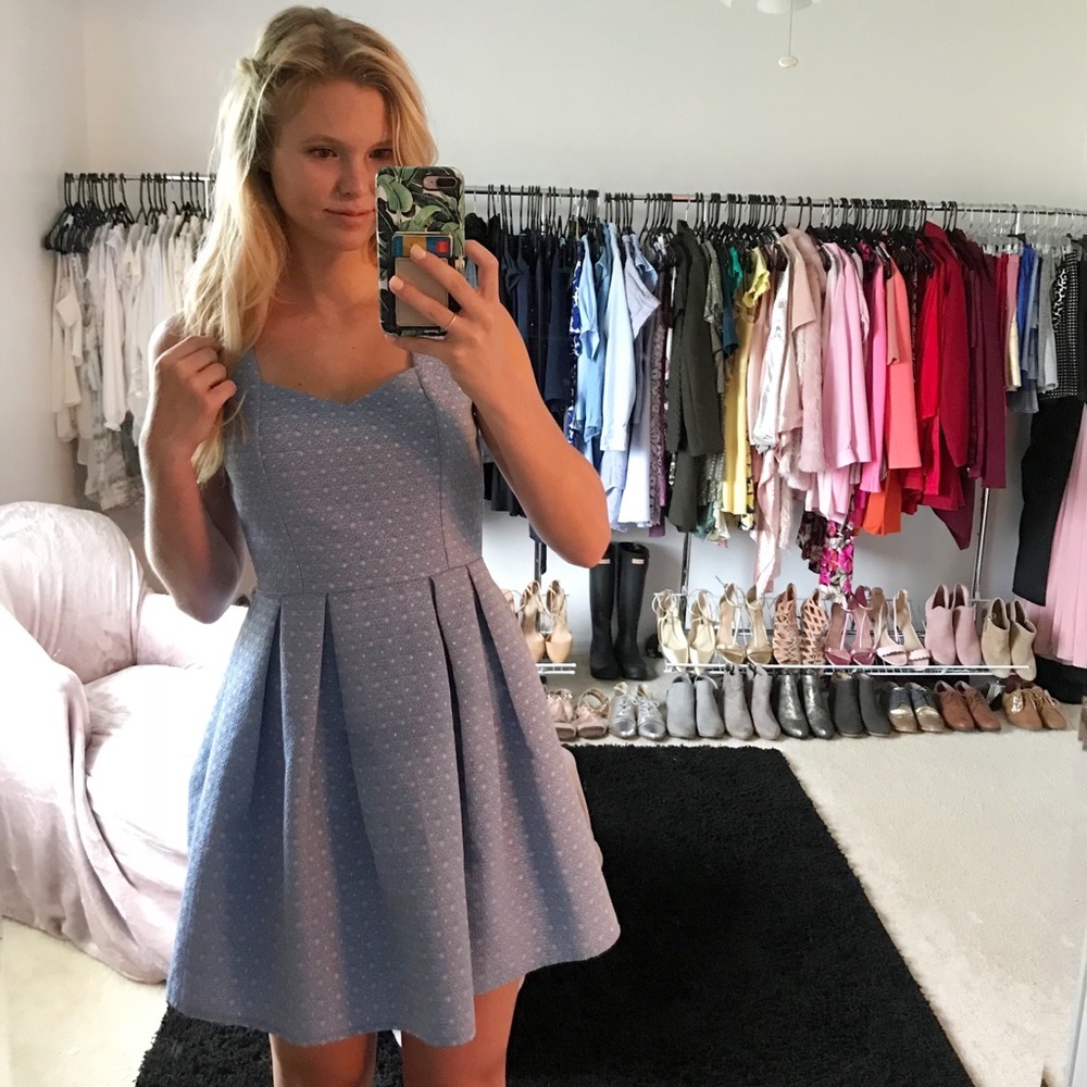 Francesca’s Miami Periwinkle Blue Dress